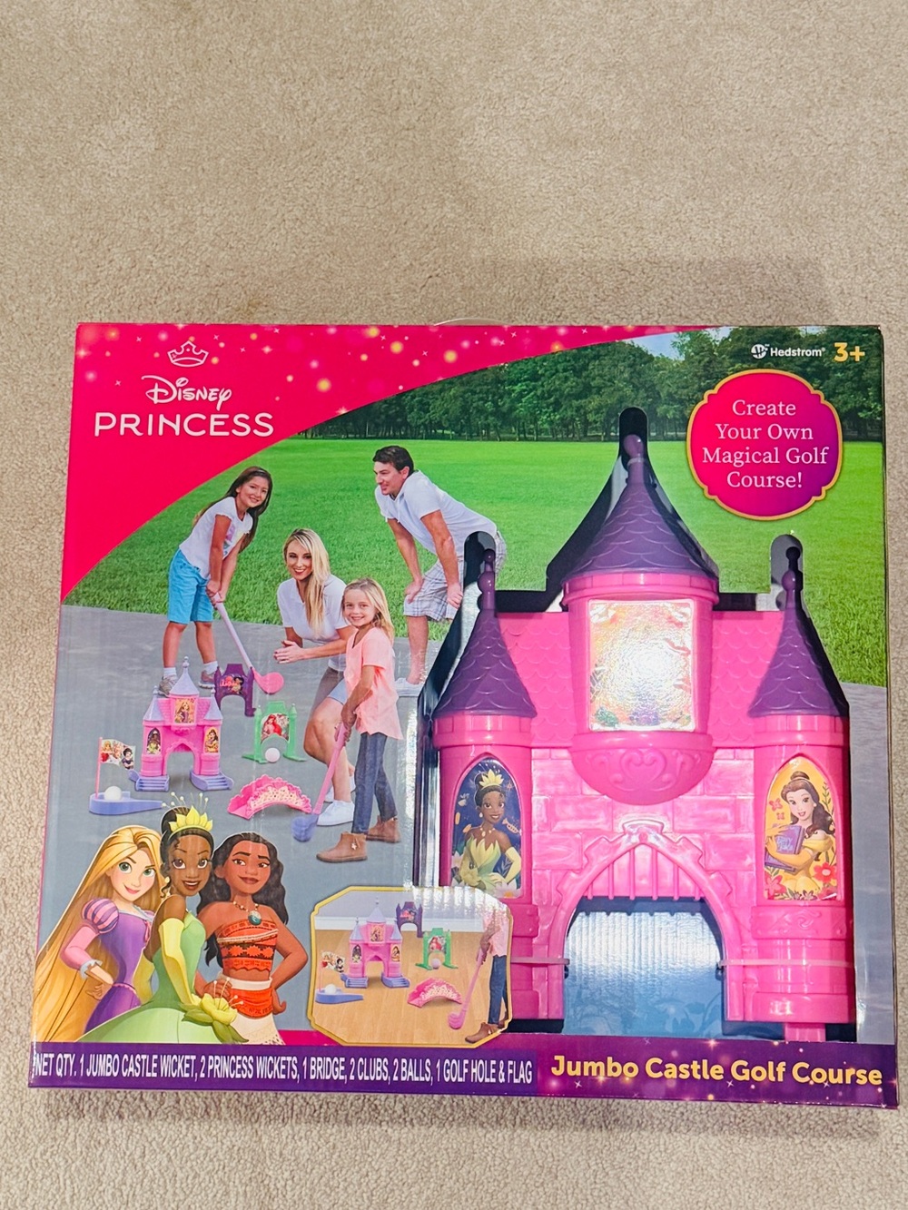 Jumbo Castle Disney Princess Golf Course Playset - Pink- New in Box